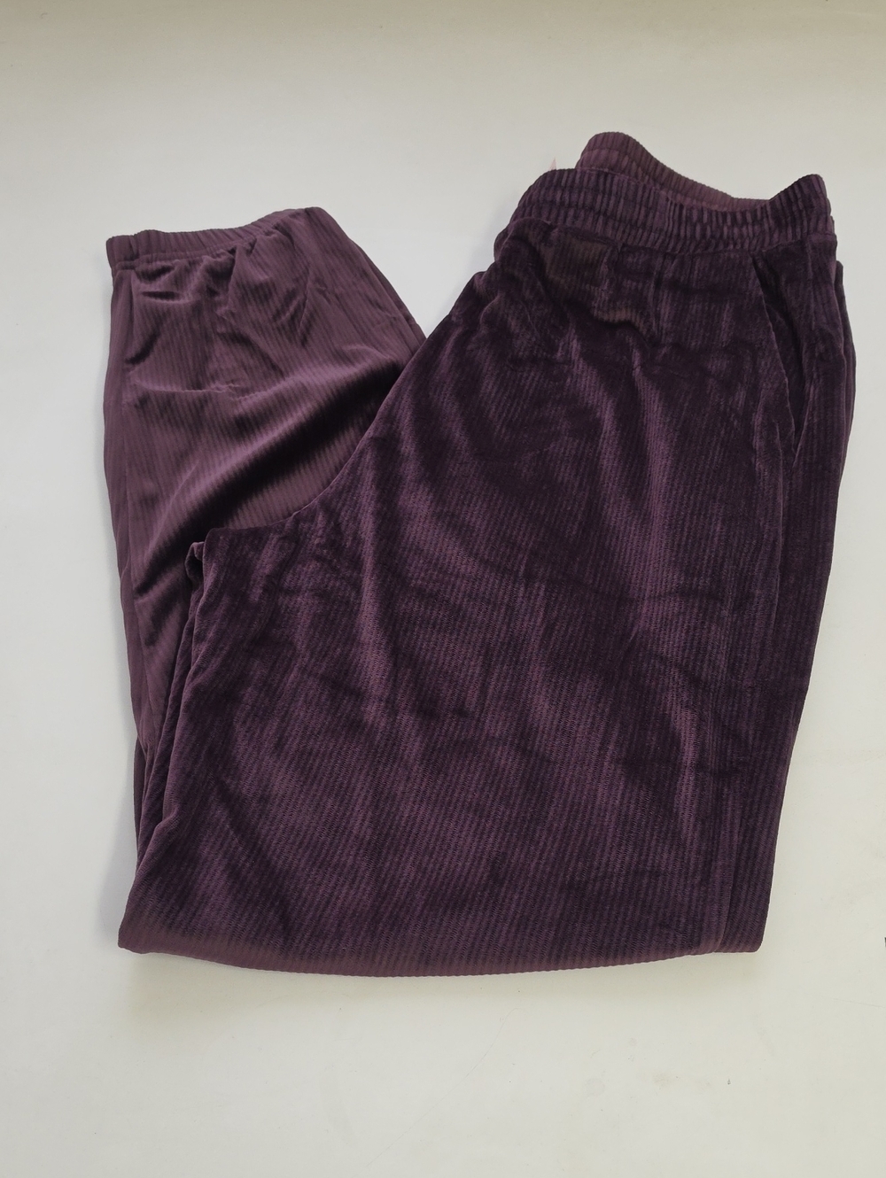 Victoria's Secret Deep Plum Ribbed Joggers
